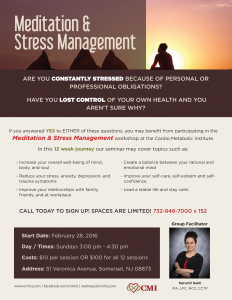 Meditation and Stress Management Workshop With Suruchi Saini